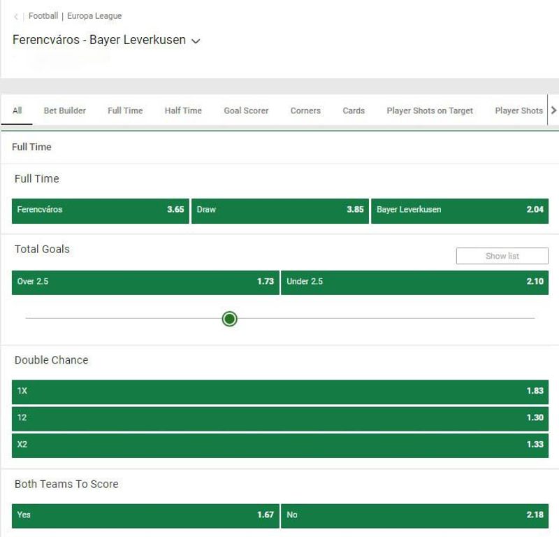 Europa League Odds: Leverkusen-Ferencvaros prediction, pick, how