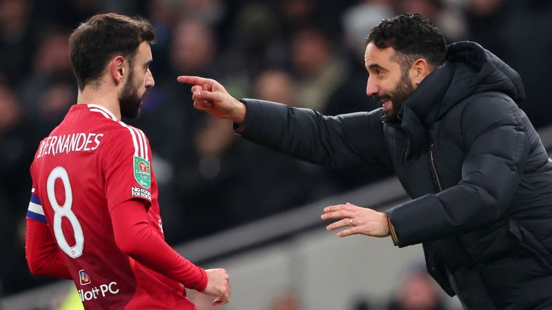 Ruben Amorim tiết lộ thông tin quan trọng về Bruno Fernandes giữa những liên kết chuyển nhượng của Real Madrid